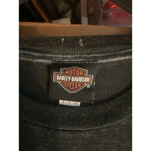 HARLEY DAVIDSON x PUNISHER Burnout Tee Shirt Mens Sz S Biker Motorcycle Moto - Picture 3 of 7